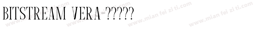 Bitstream Vera字体转换